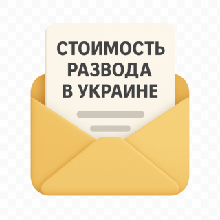 Стоимость развода в Украине