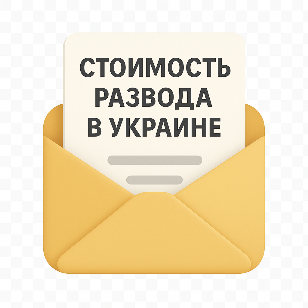 Стоимость развода в Украине