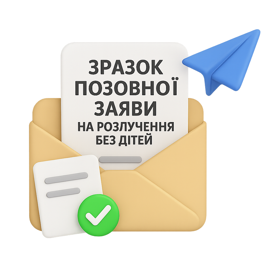 Зразок заяви про розірвання шлюбу подружжя, яке не має дітей