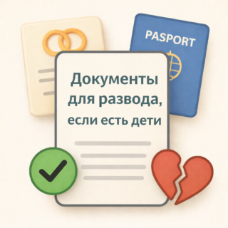 Какие документы нужны для развода с детьми