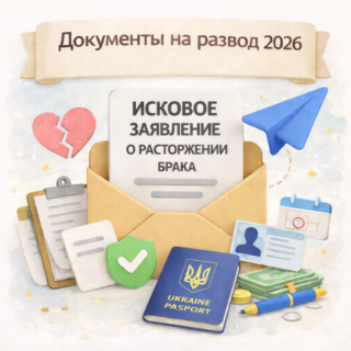 Документы на развод в Украине 2026