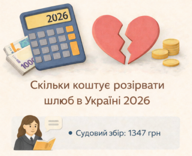 Ціна розлучення 2026 в Україні