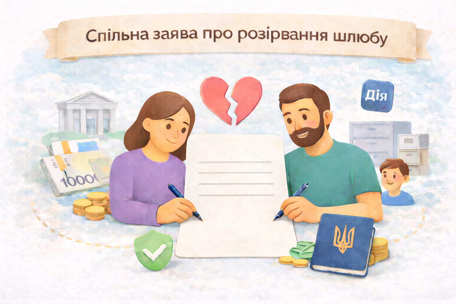 Спільна заява про розірвання шлюбу у 2026 році