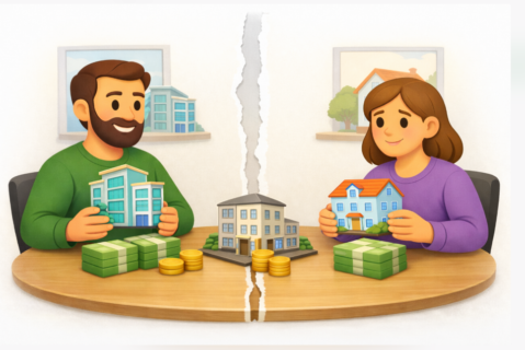 Як діляться при розлучення 2 та більше об'єкти рухомого та нерухомого майна?