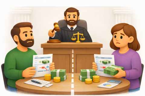 Як суд визначає механізм компенсації при поділі депозиту?