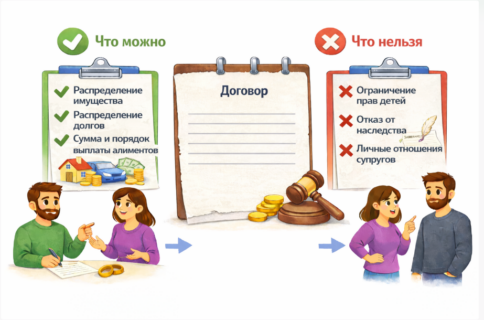 Что можно и что нельзя прописать в брачном договоре?