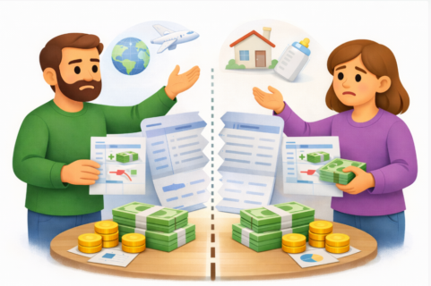 Як ділиться депозит, якщо він сформований з особистих коштів?