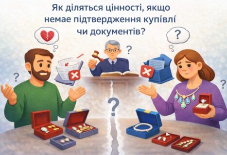 Як діляться цінності, якщо немає підтвердження купівлі чи документів?
