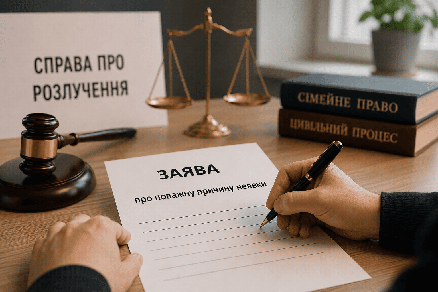 Розлучення, якщо відповідач повідомив про поважну причину неявки в суд