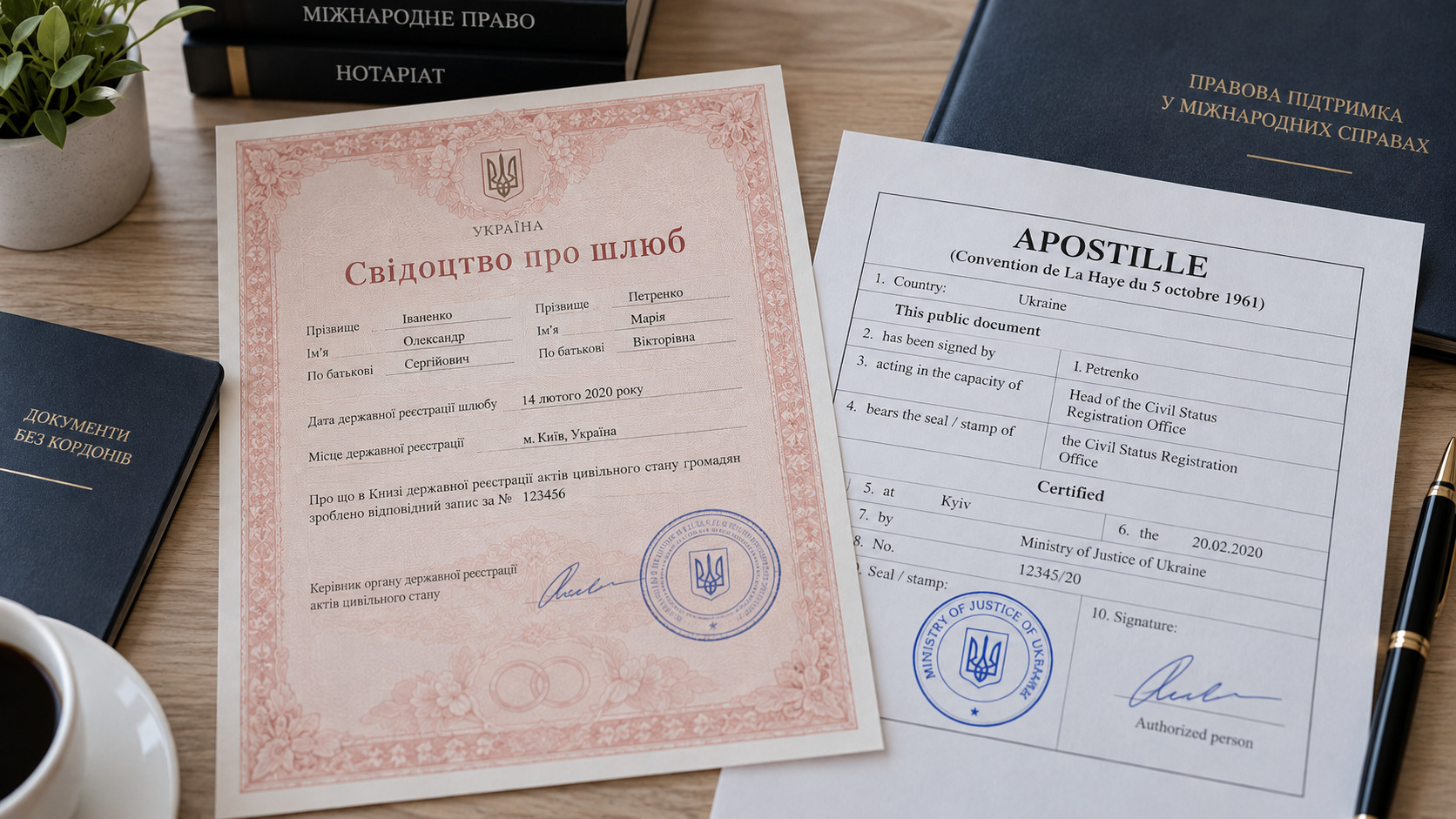 Апостиль на свідоцтво про шлюб
